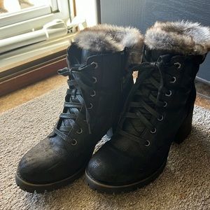 Steve Madden Comfort Faux Fur Boot size 8